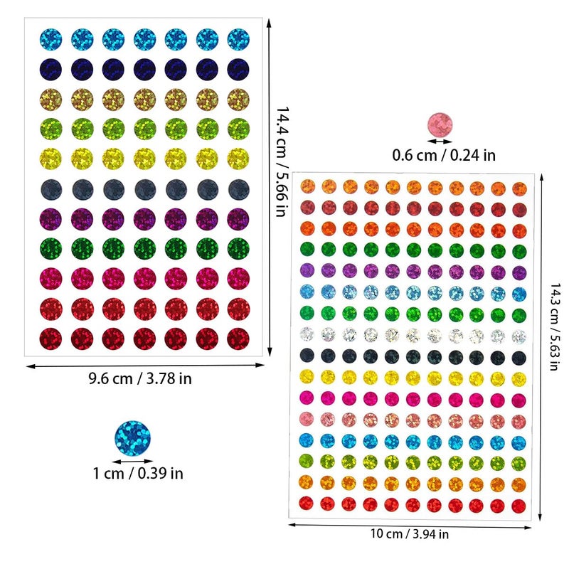 ZYYC 2530 Pcs Color Coding Labels - Sparkle Dot Stickers, Mini Round Dot Labels - Image 3