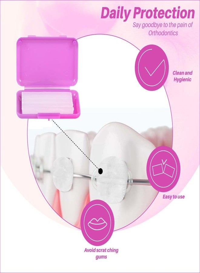 Dentosmile (Strawberry Flavored Orthodontic Wax For Braces/Patient Relief Wax Dental Wax For Braces Support Wax To Relieve Irritation And Pain - 5 Strips Per Box (4 - Image 3