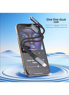 Generic C100 Break Headset Adapter 13 Live Call Audio Six-in-One Adapter Lightning To 3.5mm-Interface Form:C100 Cracked Version Call, Live Broadcast. Charging. Excellent Shield  - Image 4