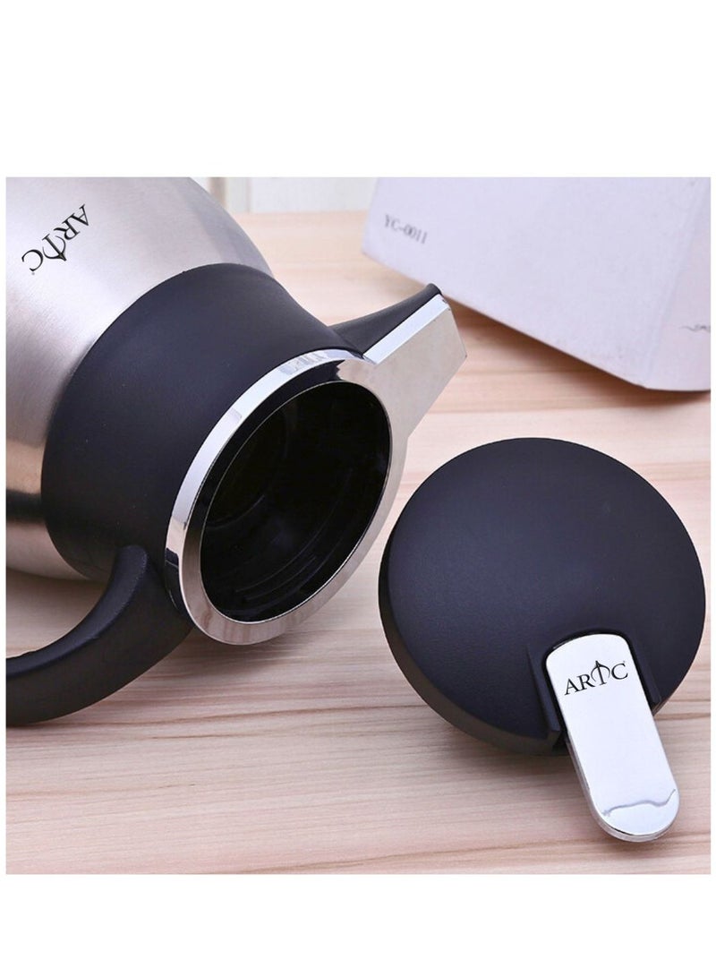 اي ار تي سي ترمس مفرغ من الهواء الساخن والبارد من الفولاذ المقاوم للصدأ من ARTC وترمس فضي غير قابل للكسر - Image 5