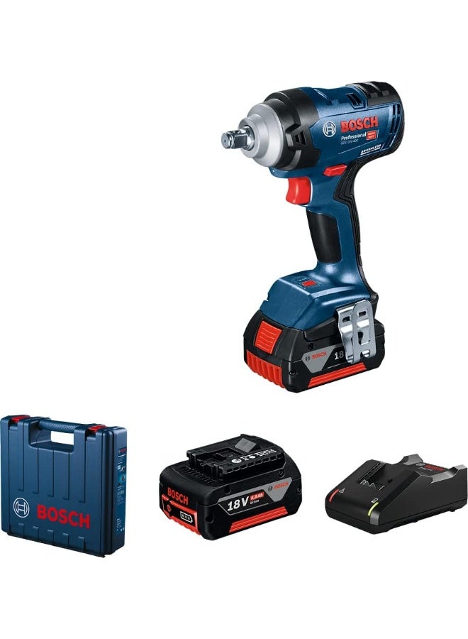 بوش شنيور بوش فك وربط لقم نص بوصه 18 فولت 400 نيوتن موديل Bosch GDS 18V-400 - Image 1