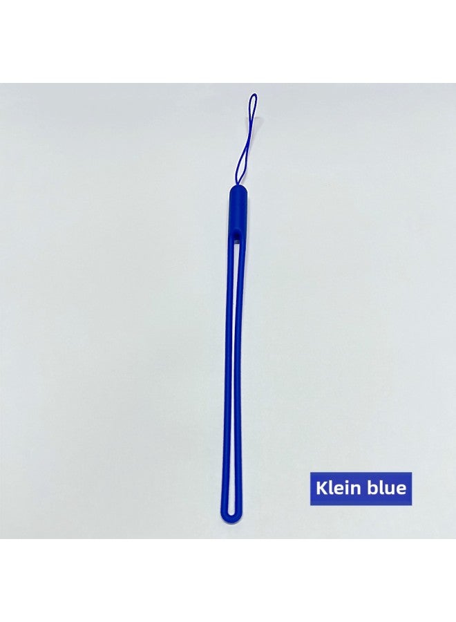 Loquat Silicone Lanyard Liquid Wrist Lanyard Creative Speaker U Disk Fan Short Hanging Rope Internet Popular Silicone Mobile Phone Lanyard-Specifications Support Image Upload:GLD-SL061-20 Klein Blue  - Image 1
