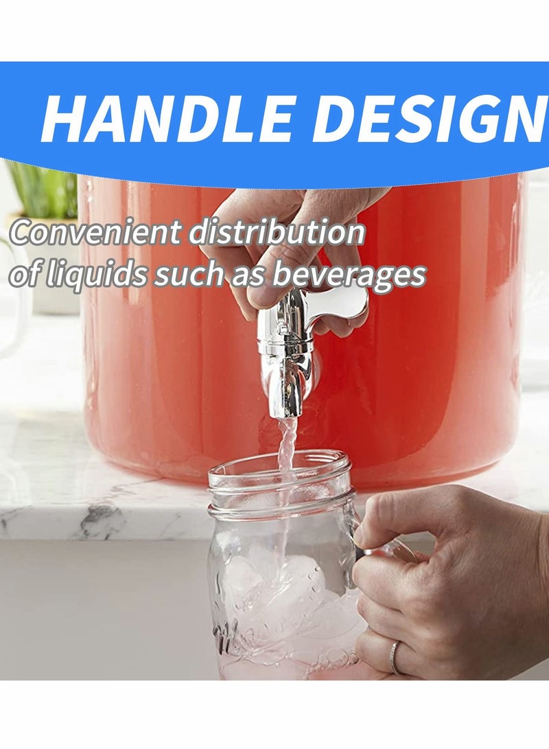 صنبور بديل لموزع المشروبات، صمامات دفع، فوهة بديلة لموزع المياه (فضي، 5 عبوات) - Image 5