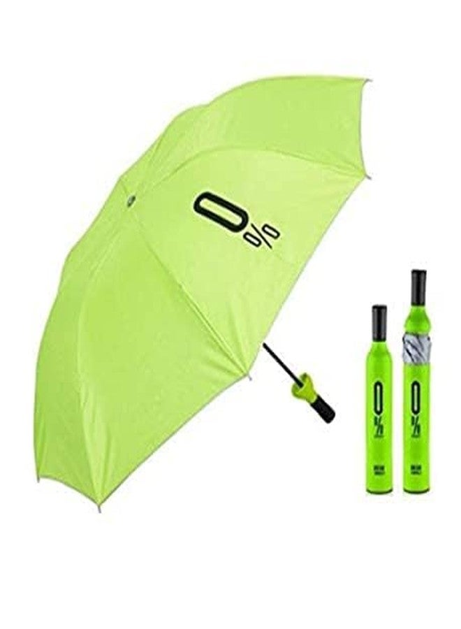 Ncry Newest Stylish Windproof Double Layer Small Lightweight Folding Portable Wine Umbrella with Bottle Cover for UV Protection & Rain | Outdoor Car Big Size Umbrella for Women & Men - Image 4