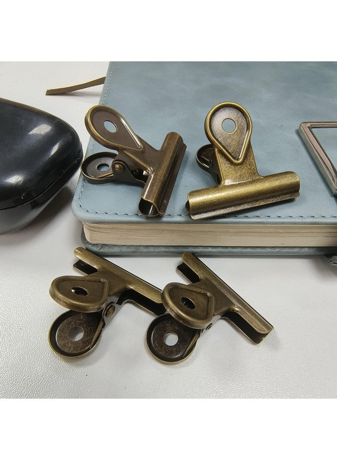 BeeSpring Binder Paper Clips Duckbill Metal Binder Clips, Invoice Bill Clip Utility Paper Clips Paper Clamps for Crafts, Food Bags, Drawing, Photo at Home Kitchen Office (Bronze, M-40mm) - Image 5