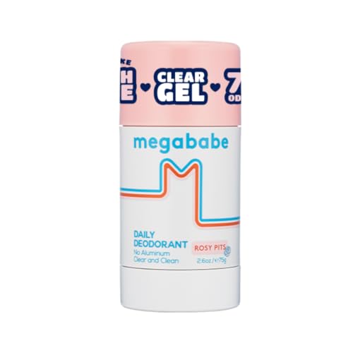 ميغابيبي مزيل العرق اليومي روزي بيتس مع حماية من الروائح لمدة 72 ساعة خالي من الألمنيوم برائحة الورد النقية 26 أونصة