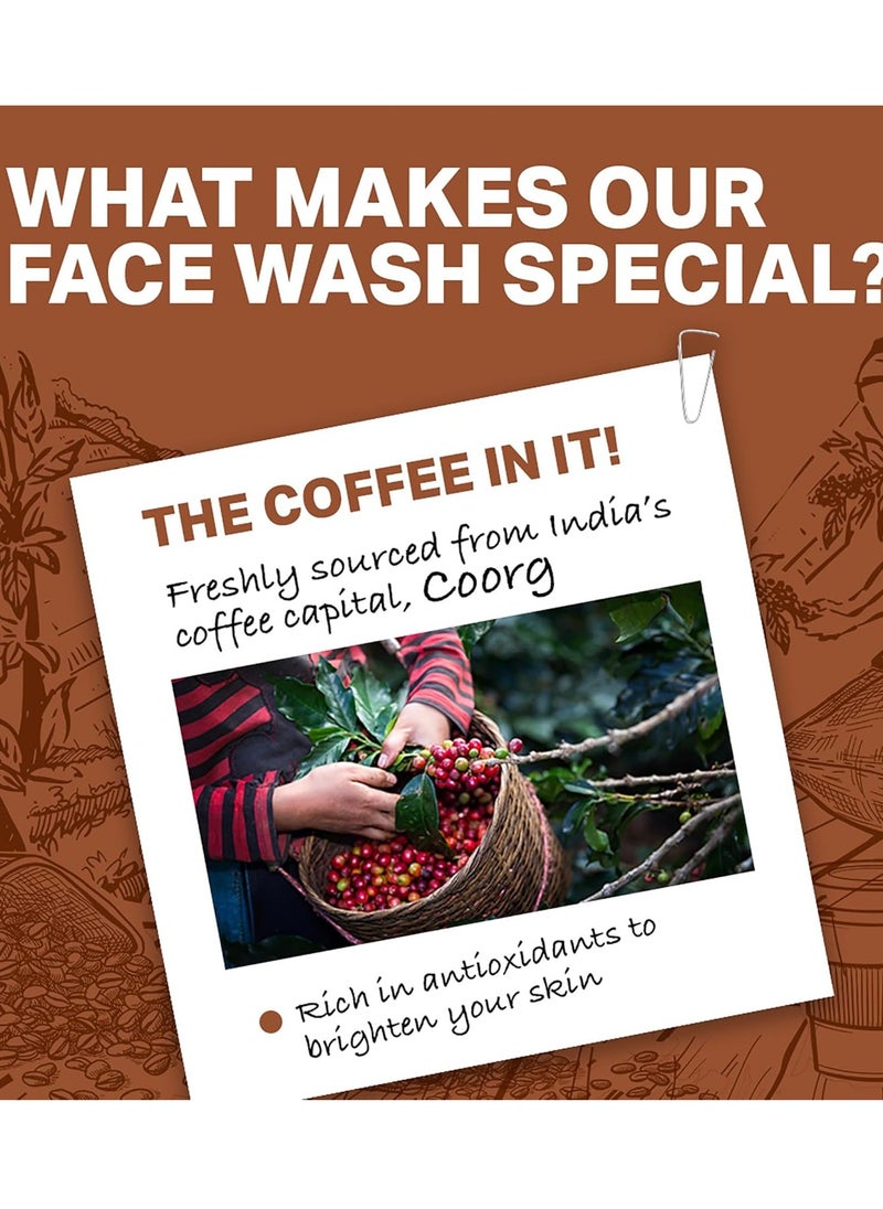 BOMBAY SHAVING COMPANY Coffee Face Wash for Men & Women - Deep-Cleanses, De-Tans & Blackhead Removal | Made in India  - Image 3