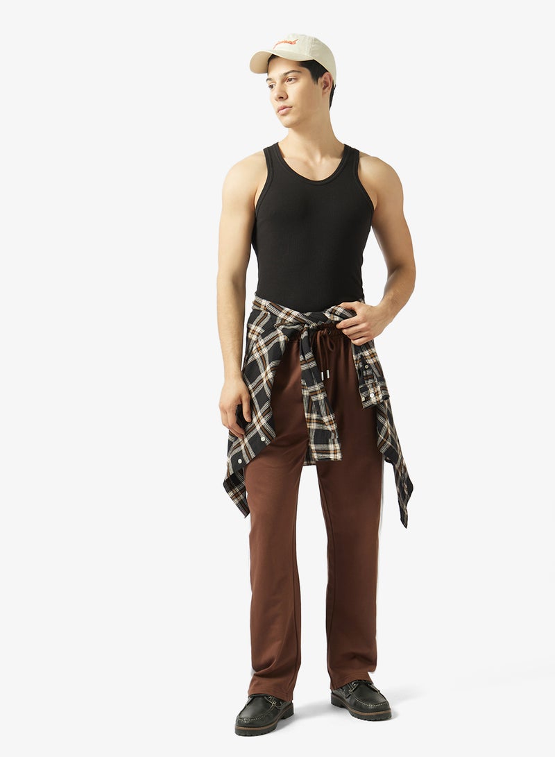 Seventy Five Casual Drawstring Open Hem Oversized Joggers - Image 2