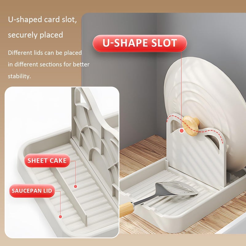 TORMEN Spoon Rest with Lid Holder, Foldable Kitchen Utensil Rest for Countertop, Heat-Resistant and Non-Slip Spoon Holder for Spatula, Ladle, Pot Lid, Cooking Accessories - Image 3
