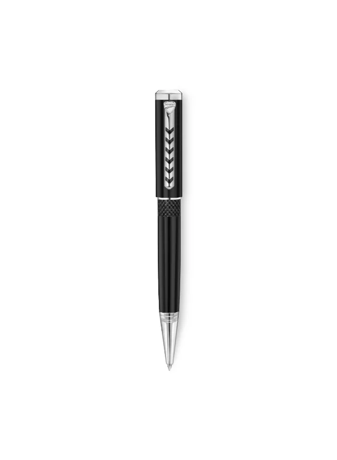 Ducati Stile Black Carbon Fiber Pen with Silver Trims