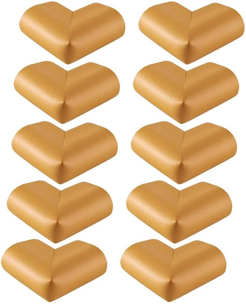 كلاراكو واقيات زوايا الطاولات الزجاجية، واقيات زوايا الأثاث تحمي الطفل من الإصابات الحادة، خشب، 55 × 55 × 8 مم - Image 4