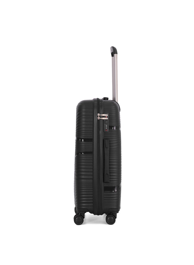 Sonada Trolley Bags 3 PCS Set Hardside Suitcase,Black - Image 3