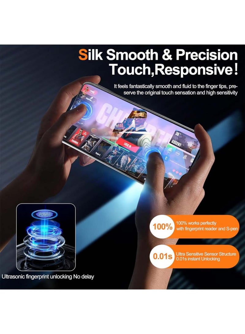 X-level 3 Pack Samsung Galaxy S25 Edge Screen Protector,Tempered Glass Film,Support Fingerprint Unlocking no Bubbles 9H Hardness,Easy Installation for Samsung Galaxy S25 - Image 3