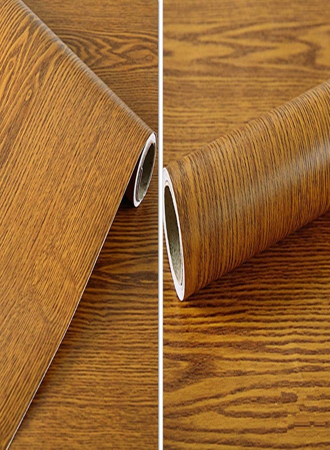 UPREDO Yellow Oak Wood Grain Adhesive Paper Wallpaper Counter Top Decorative Paper Funitures Dresser Drawer Cabinet Sticker 15.8inch by 79inch - Image 4