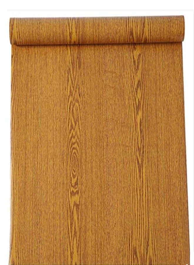 UPREDO Yellow Oak Wood Grain Adhesive Paper Wallpaper Counter Top Decorative Paper Funitures Dresser Drawer Cabinet Sticker 15.8inch by 79inch - Image 3