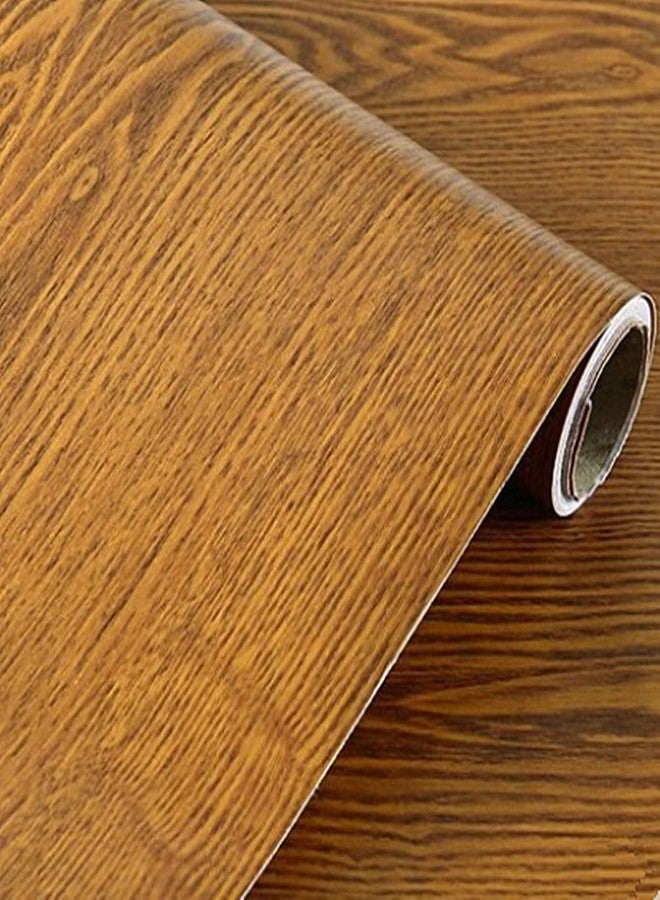 UPREDO Yellow Oak Wood Grain Adhesive Paper Wallpaper Counter Top Decorative Paper Funitures Dresser Drawer Cabinet Sticker 15.8inch by 79inch - Image 2