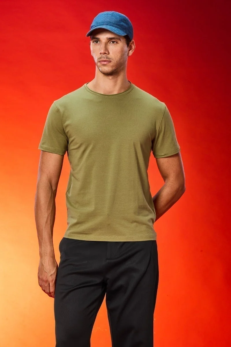 SNITCH Raw Edge Green T-Shirt