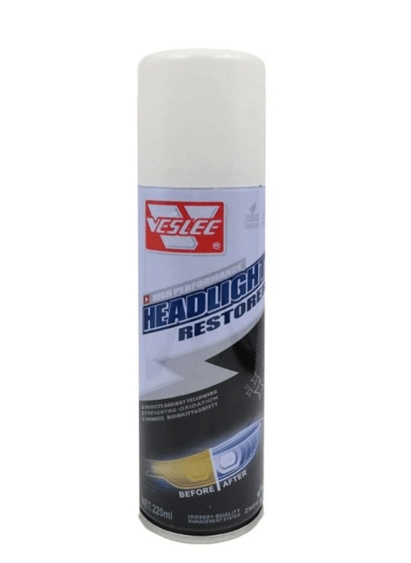 VESLEE - VESLEE High Performance Head Light Restorer Advanced Yellowing Protection 220ml - Image 1
