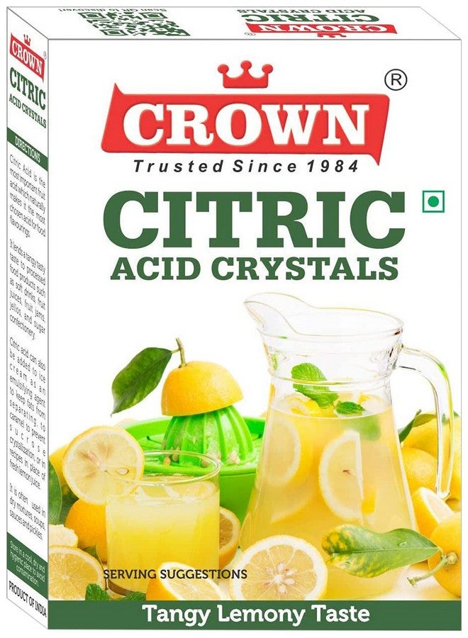 Citric Acid Crystals 250g (50g x Pack of 5, Total:250g)