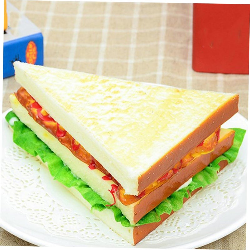High Simulation PU Hamburger Sandwich Food Model Photography Display Prop - Image 5