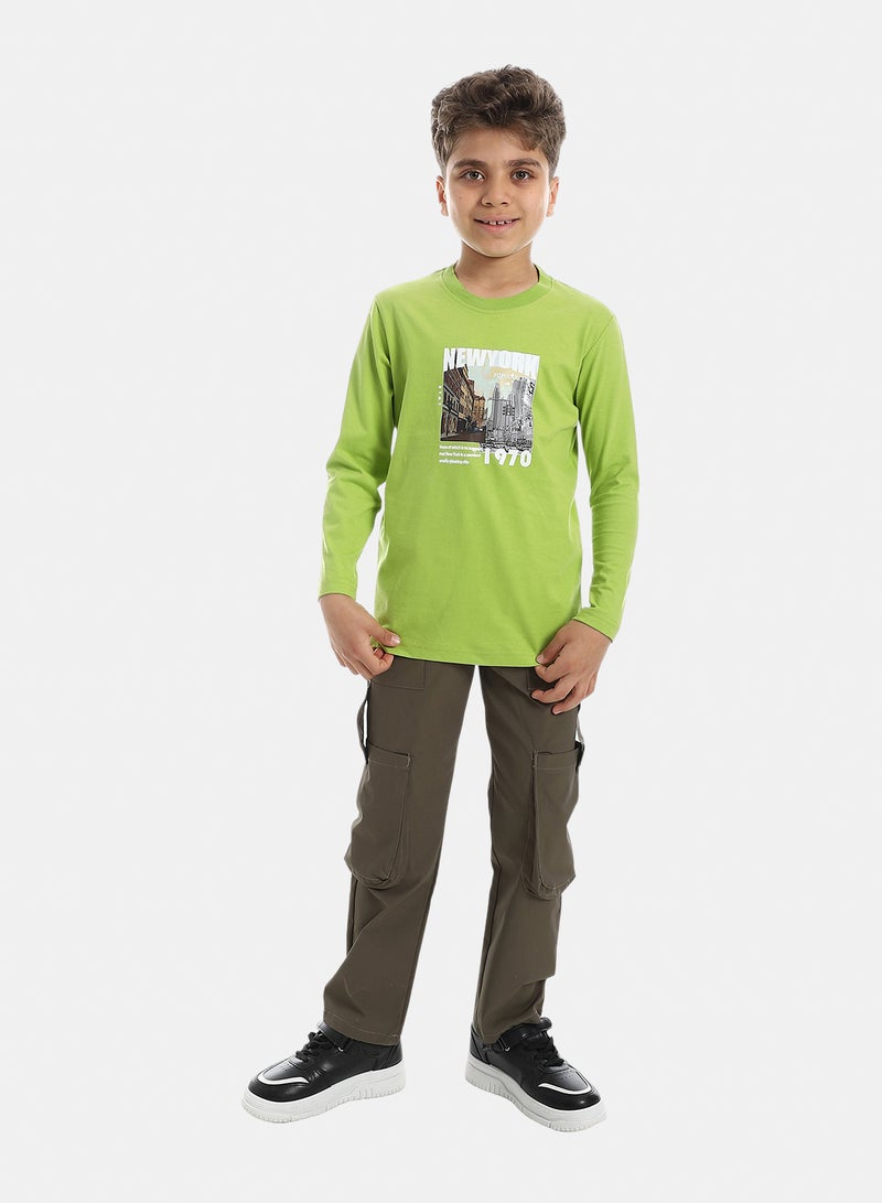 Andora Cargo Pants With Pockets - Olive - Image 4