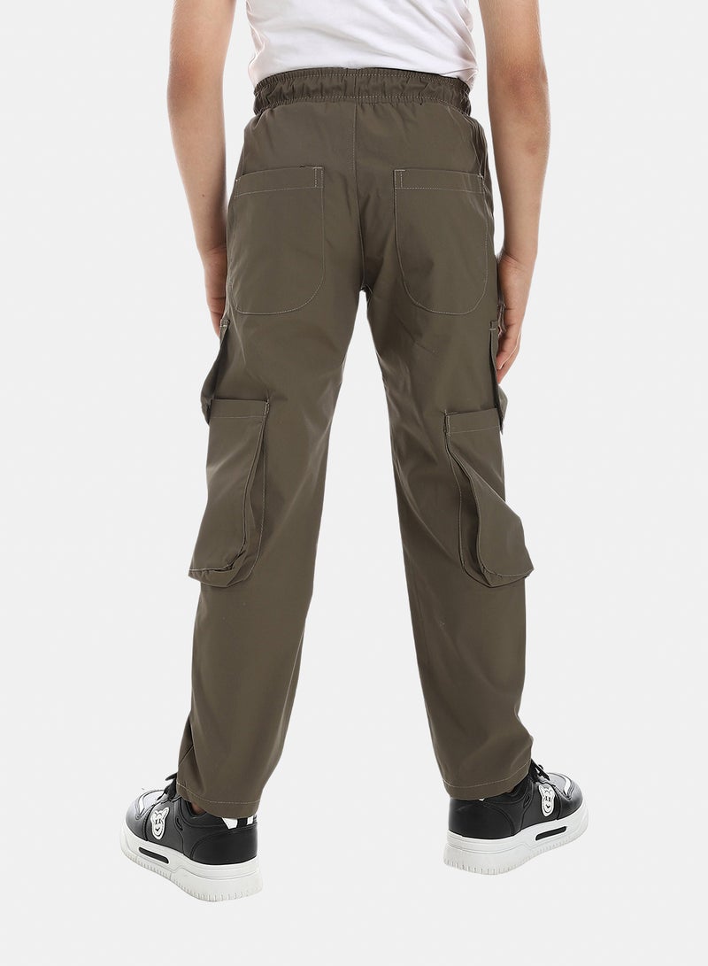 Andora Cargo Pants With Pockets - Olive - Image 5