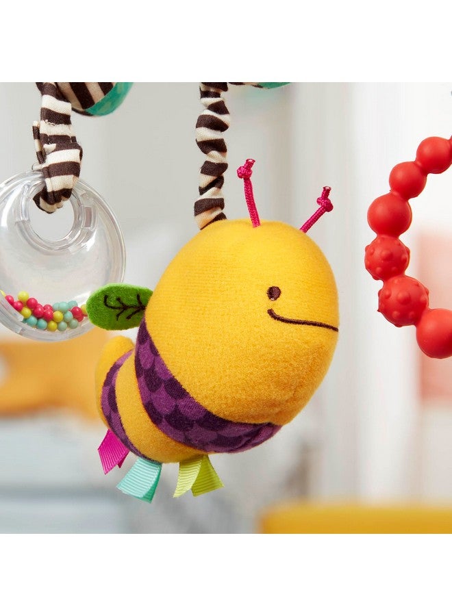 B. toys- B. baby- Wiggle Wrap- Baby Toy - Toy for Car Seat, Stroller, Crib - Spiral with 3 Hanging Toys - Rattle, Plush Bee & Teether - Wrap Around Infant Toy - 0 Months + - Image 3