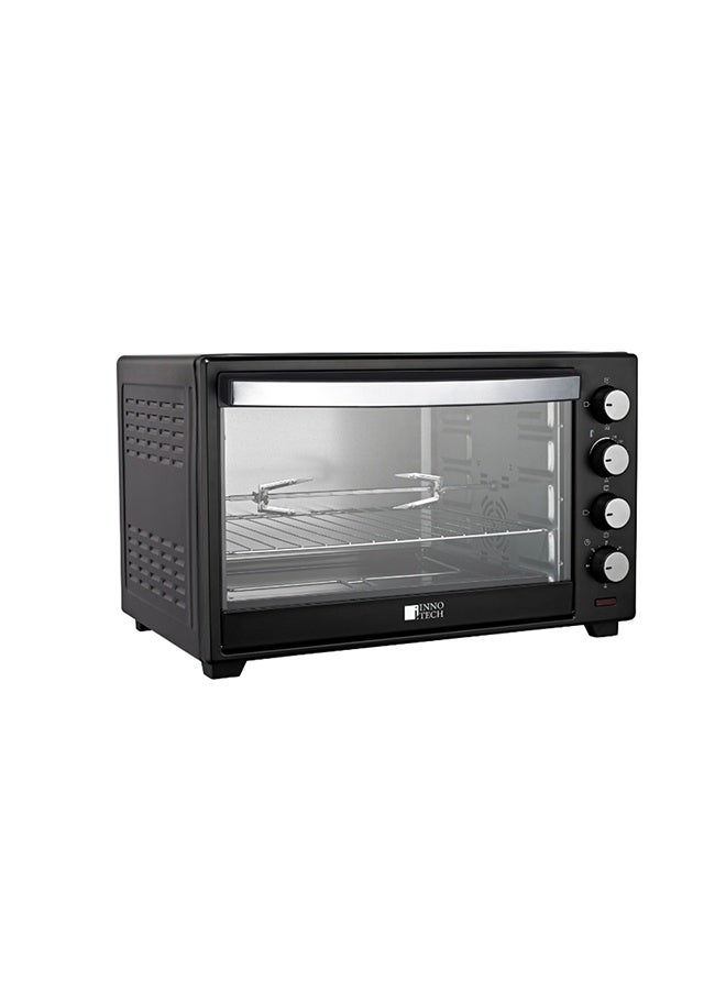 BACK COMFORT Electric Oven 60L – 2000W, 4 Control Knobs, Rotisserie + Convection, 100–250°C Temp Control, 60-Min Timer, Heat-Resistant Glass Door - Image 5