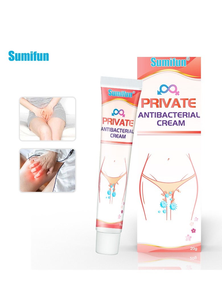 Sumifun - Private Antibacterial Cream, Female Private Parts Antipruritic Cream Ointment To Remove Itching Peculiar Smell Dermatitis, Feminine Itch Treatment Cream For Health Care 20g - Image 1