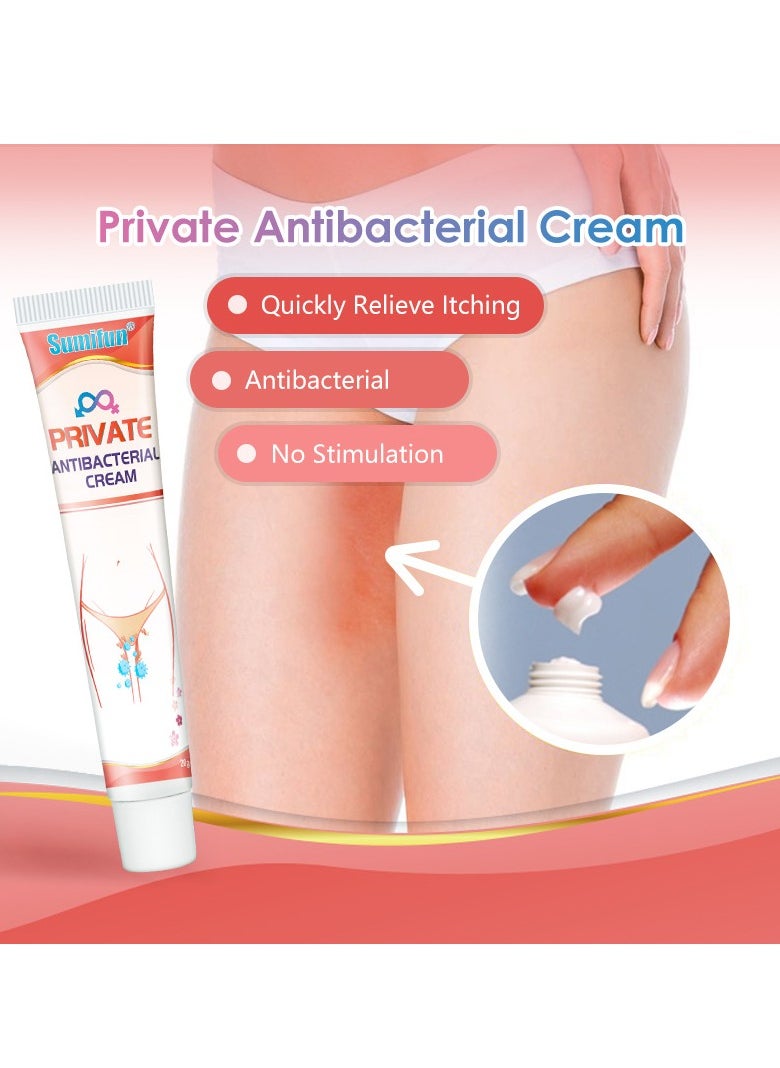 Sumifun - Private Antibacterial Cream, Female Private Parts Antipruritic Cream Ointment To Remove Itching Peculiar Smell Dermatitis, Feminine Itch Treatment Cream For Health Care 20g - Image 1