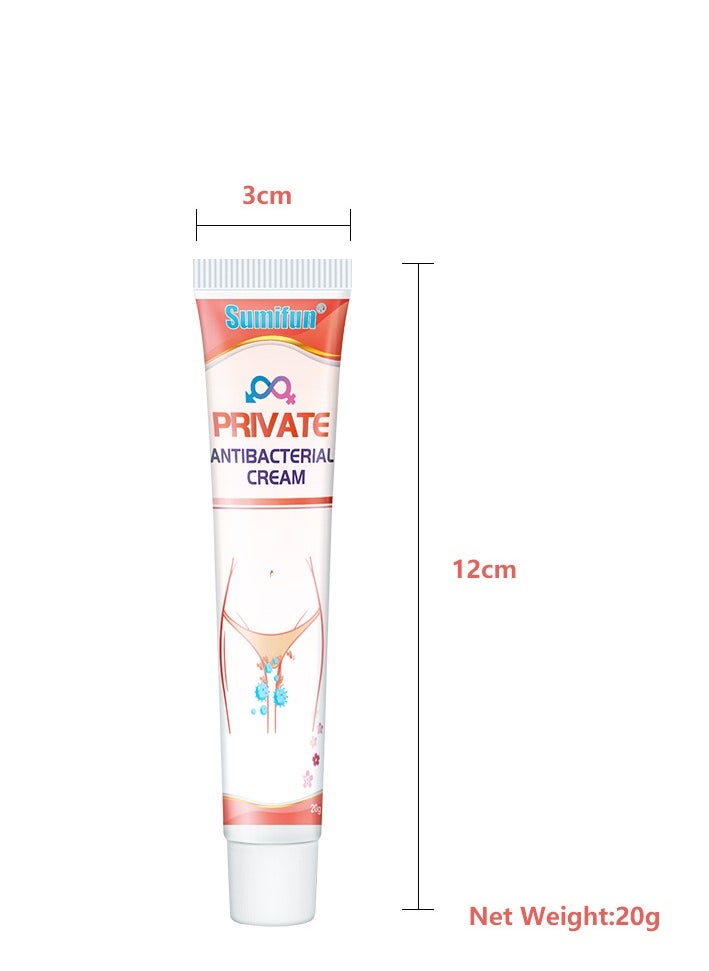 Sumifun - Private Antibacterial Cream, Female Private Parts Antipruritic Cream Ointment To Remove Itching Peculiar Smell Dermatitis, Feminine Itch Treatment Cream For Health Care 20g - Image 1