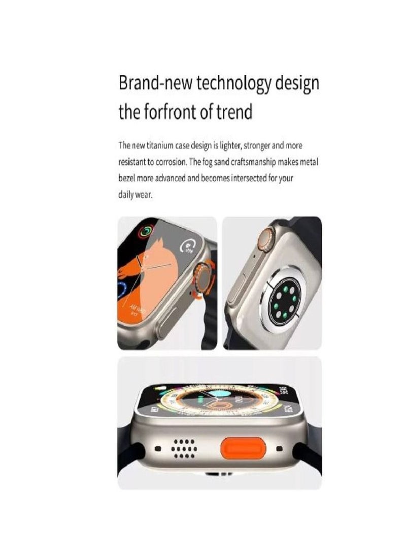Generic - TW8 Ultra Multi-functional Smart Watch With Big Screen NFC Compatible With IPhone&Android - Image 1