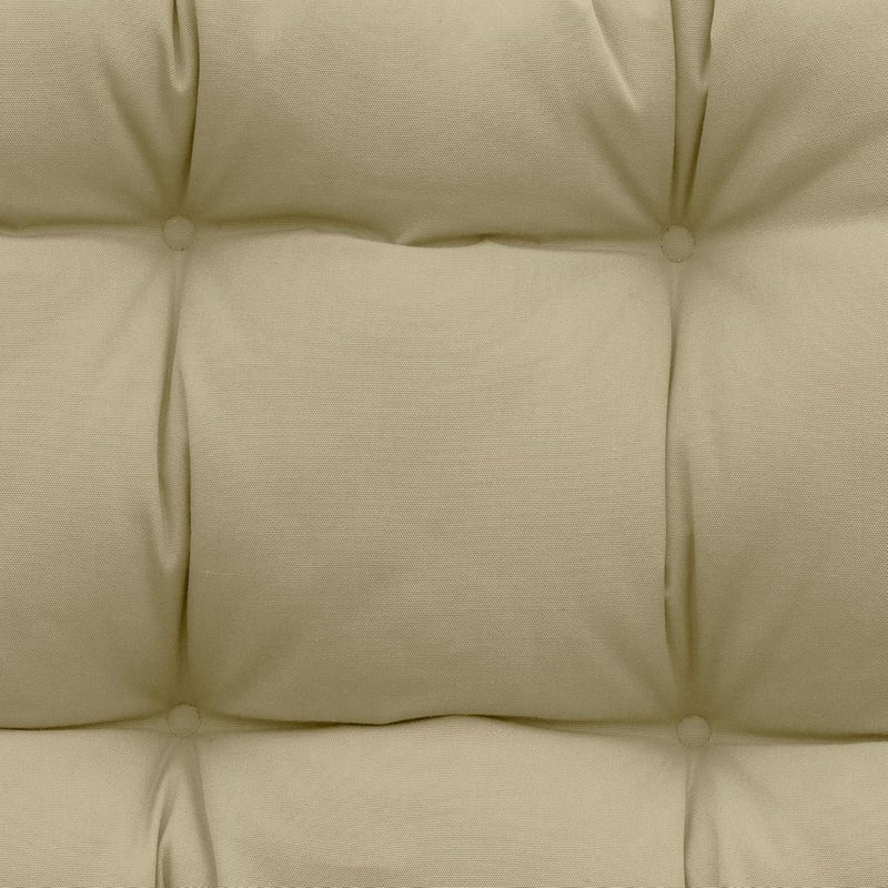 QILLOWAY Outdoor Patio Wicker Seat Cushions Group Loveseat/Two U-Shape/Two Lumbar Pillows for Patio Furniture,Wicker Loveseat,Bench,Porch,All Weather, Settee of 5 (Beige) - Image 3