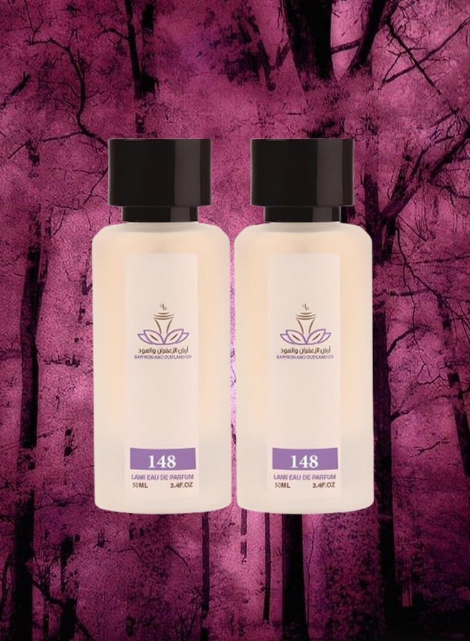 ارض الزعفران 2 قطع عطر منتا رو رقم 148 للنساء 50 مل - Image 1