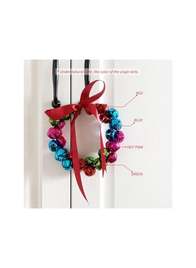 The Bros 300 Pieces Jingle Bells for Craft, Bulk DIY Christmas Bells for Holiday Home Christmas Festival Party, Wedding Decoration Gifts DIY Project (Multi Color) - Image 2