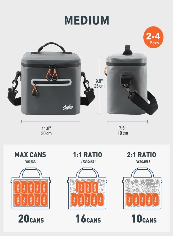 Sydioor Soft-Sided Cooler Bag, 10/20/32 Can Portable Ice Chest Box, Waterproof, Leak-Proof, Insulated Cooler for Lunch, Beach, Drink, Beverage, Travel, Camping, Picnic - Image 4