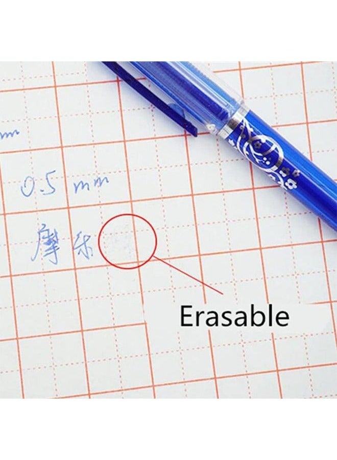 Generic 12 Pcs Erasable Pens 0.5mm, Fine Ballpoint Blue Ink Pens, Smooth Writing Gel Pen for Drawing Writing(Blue)  - Image 3