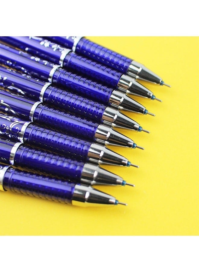 Generic 12 Pcs Erasable Pens 0.5mm, Fine Ballpoint Blue Ink Pens, Smooth Writing Gel Pen for Drawing Writing(Blue)  - Image 5
