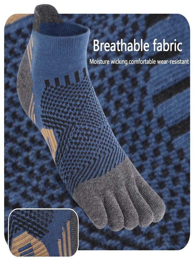 ABTRAV Men's Toe Socks Cotton Athletic Socks No Show Five Finger Sports Socks Arch Support Ankle Socks 6-9/9-12 - Image 5