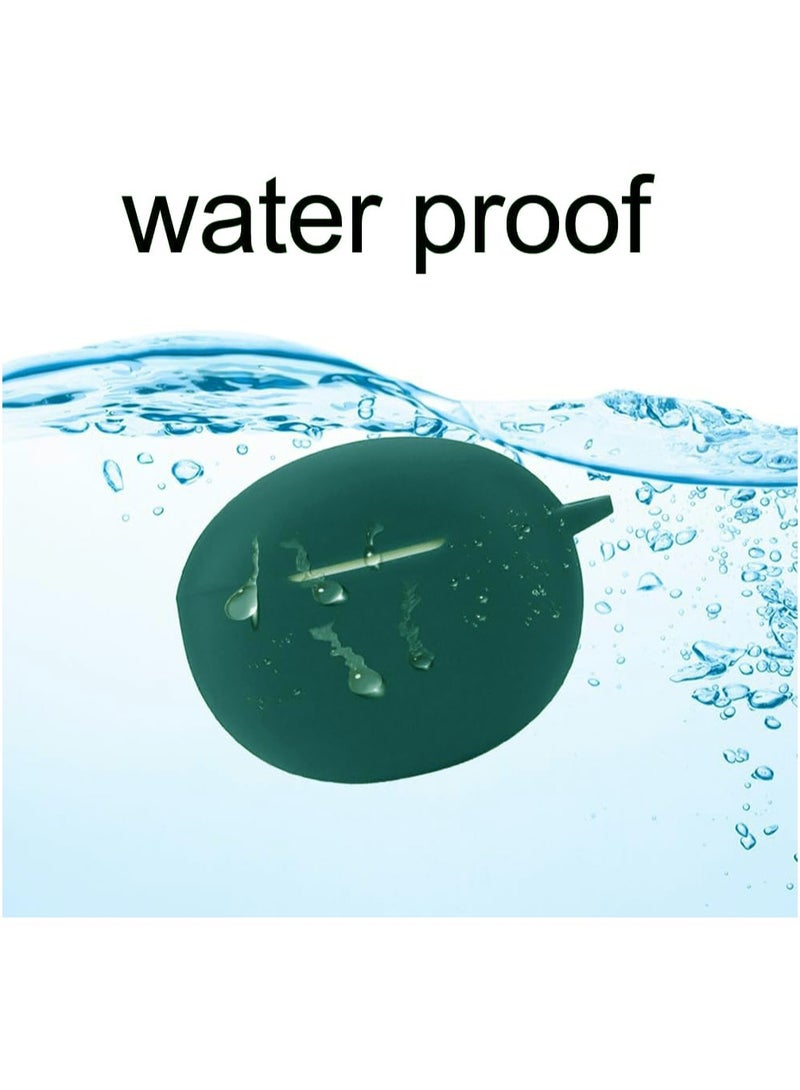 Silicone Protective Case for Xiaomi Redmi Buds 4 Earphones with Keychain Cover (green) - Image 5