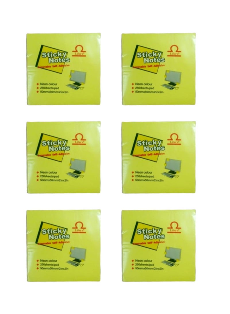 Libra Sticky Notes – 2×2 Cube – 5 Colors - Image 1