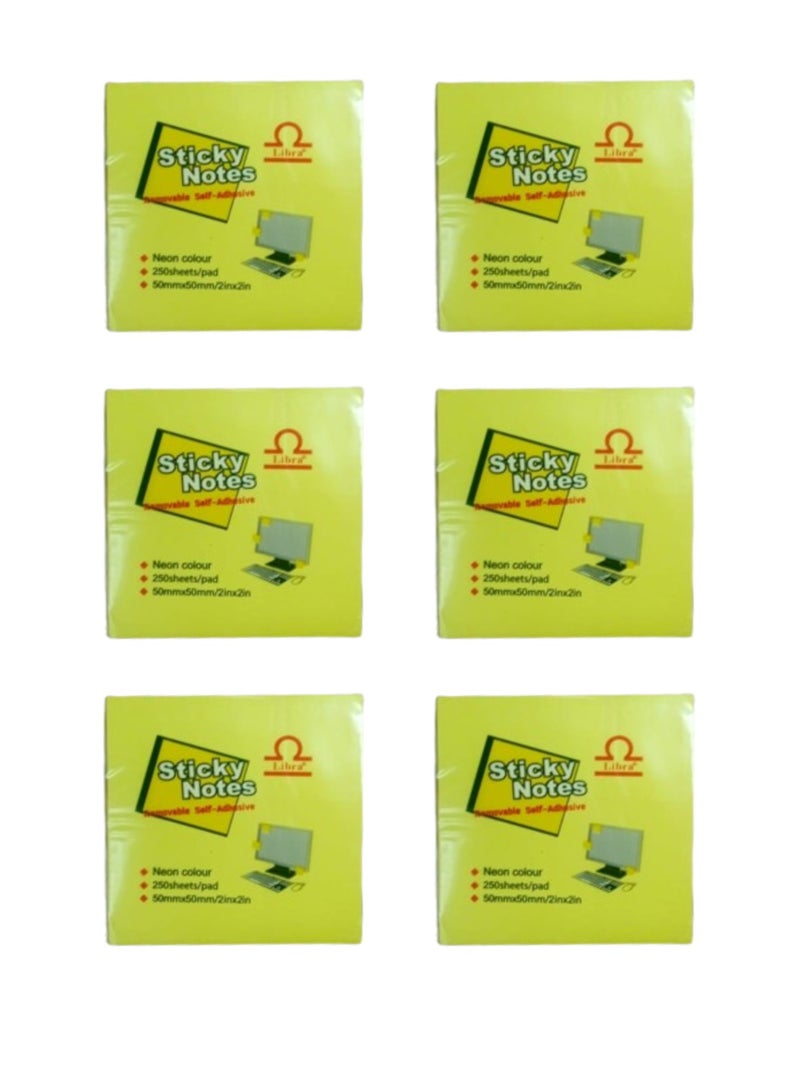 Libra Sticky Notes – 2×2 Cube – 5 Colors - Image 2