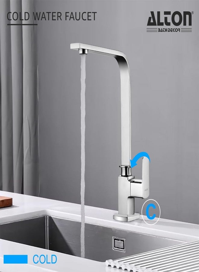 ALTON QDR5555, Swan Neck with 360 Degree Swivel Spout | Kitchen Sink Tap | Kitchen Faucet | Tap for Kitchen Sink | Taps | Wash Basin Tap | Pillar Tap - Image 3