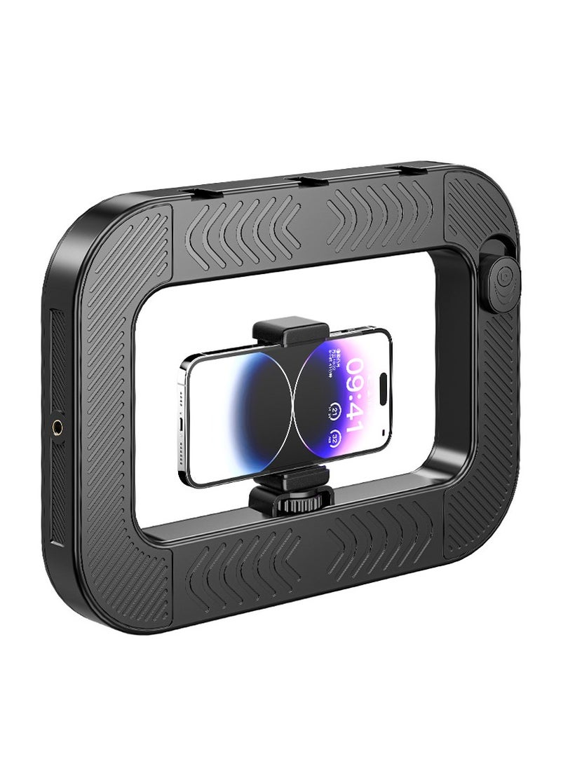 Generic RGB Video Light Panel, Professional 8000mAh Battery High Capacity Portable Photography Fill Light with Active Heat Dissipation Design, LED 48 FX Scene Modes Bluetooth Control No App Needed, Full Color 360 Adjustable Bi-Color 2500K to 8500K, CRI Over 95 Studio Lighting, Triple Cold Shoe Mount with 1/4" Screw Threads, for Smartphone, Camera, TikTok Live Streaming, YouTube Vlogging, Makeup Photography  - Image 1