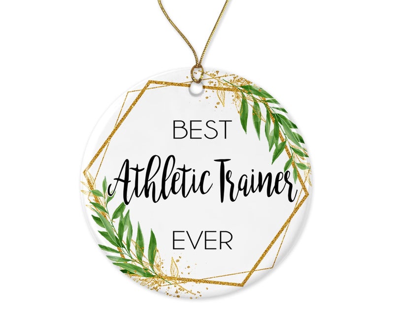 WolfeDesignPDD Athletic Trainer Christmas Ornament  Gift for Best Athletic Trainer  Printed on Both Sides