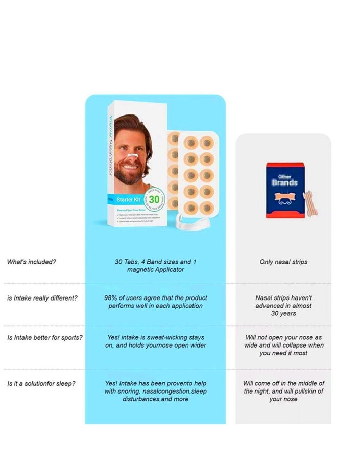 STARTER Snoring Solution for Comfortable and Quieter Sleep Effective to Relieve Snoring Anti Snoring Nose Patch Comfortable Anti Snoring Device Suitable for Hotels Homes Business Travel (black-30pcs) - Image 5