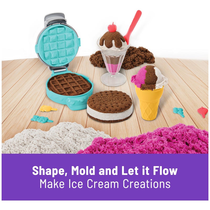 Kinetic Sand Scents, Ice Cream Treats Playset with 3 Colors Scented Play Sand & 6 Tools, Sensory Toys, Holiday Gifts & Stocking Stuffers for Kids Ages 3 and up - Image 3