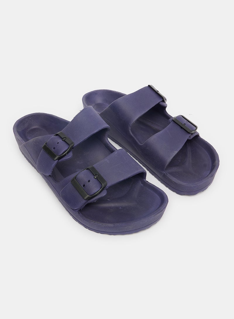 شباشب نسائية بإبزيم مزدوج وشرائح قابلة للتعديل - Image 3