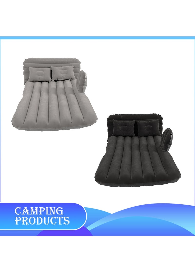 Manful Inflatable Mattress with Pump Portable Outdoor Air Mattress Foldable Single Thickened Flocking Mattress for Outdoor and Home  - Image 2