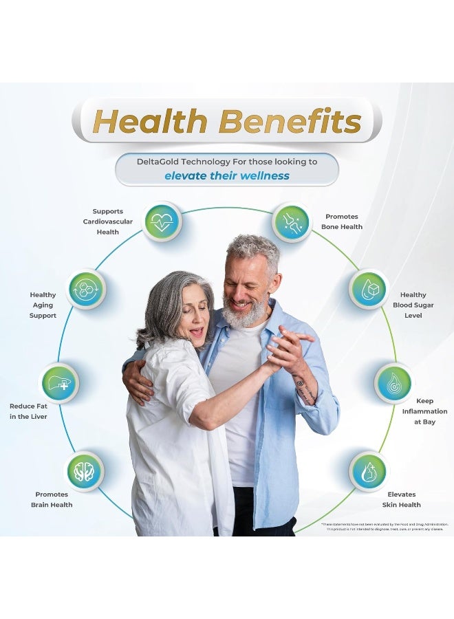 WELLNESS EXTRACT Tocotrienols Deltagold 300mg Vitamin E Tocotrienols Supplements Softgel Capsules, Tocopherol Free, Supports Immune Health & Antioxidant Health (90% Delta & 10% Gamma) (300 MG 30 Softgels) - Image 4